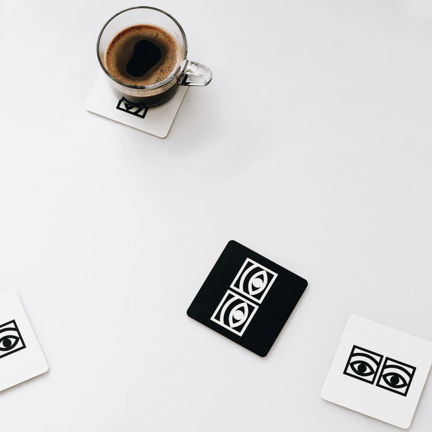 Ögon Onderzetters Glas 4-pack 6 Ögon Onderzetters Glas 4-pack - Afbeelding 4