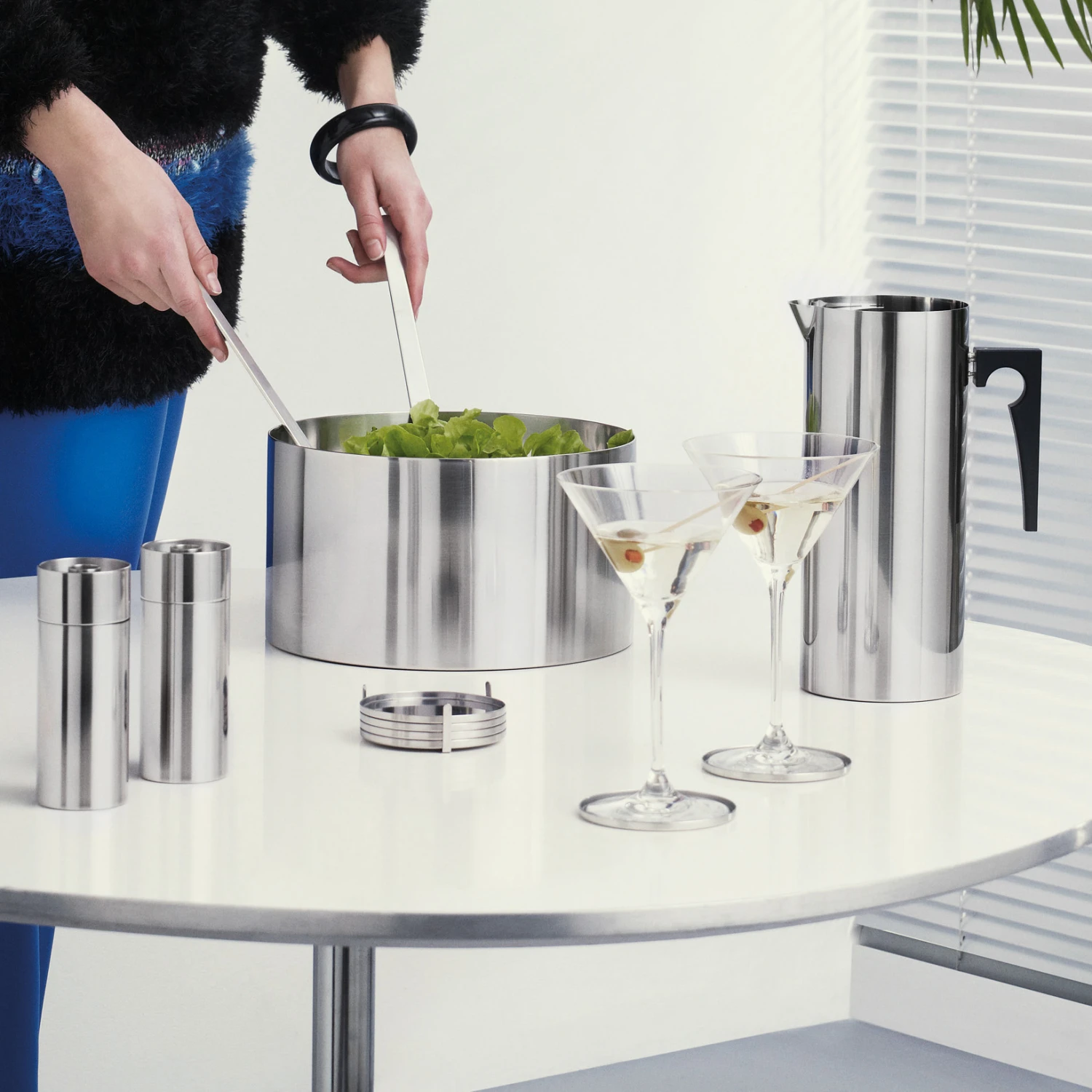 Stelton AJ Cylinda-line Zoutmolen 4 Stelton AJ Cylinda-line Zoutmolen - Afbeelding 2