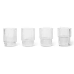 Ferm LIVING Ripple Espressoglas 6 Cl 4-pack