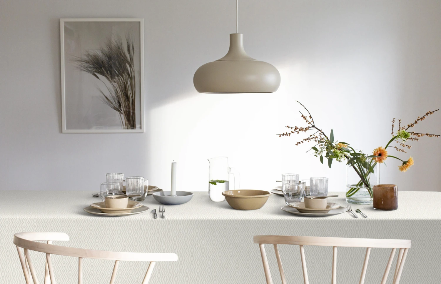 Gåsöga Tafelkleed Ongebleekt 4 Gåsöga Tafelkleed Ongebleekt - Afbeelding 2