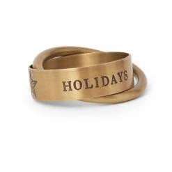 Lexington Happy Holidays Brass Servetring Ø4 Cm