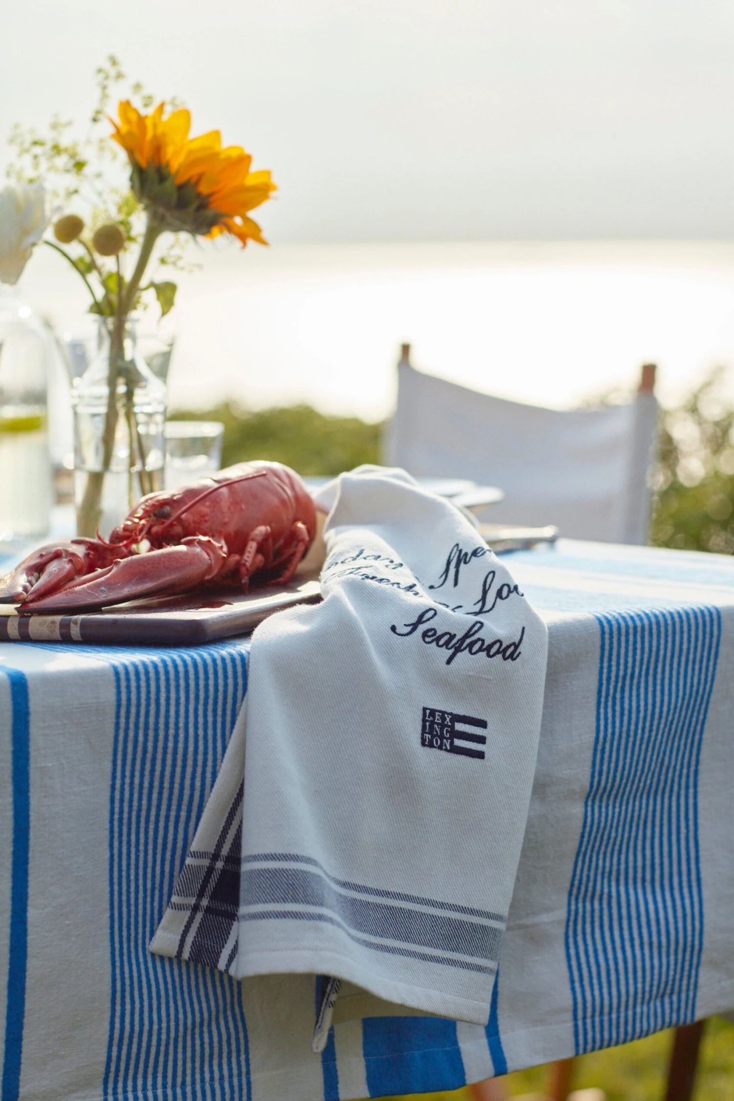 Lexington Striped Linen Cotton Tafelkleed 150x250 Cm 6 Lexington Striped Linen Cotton Tafelkleed 150x250 Cm - Afbeelding 4