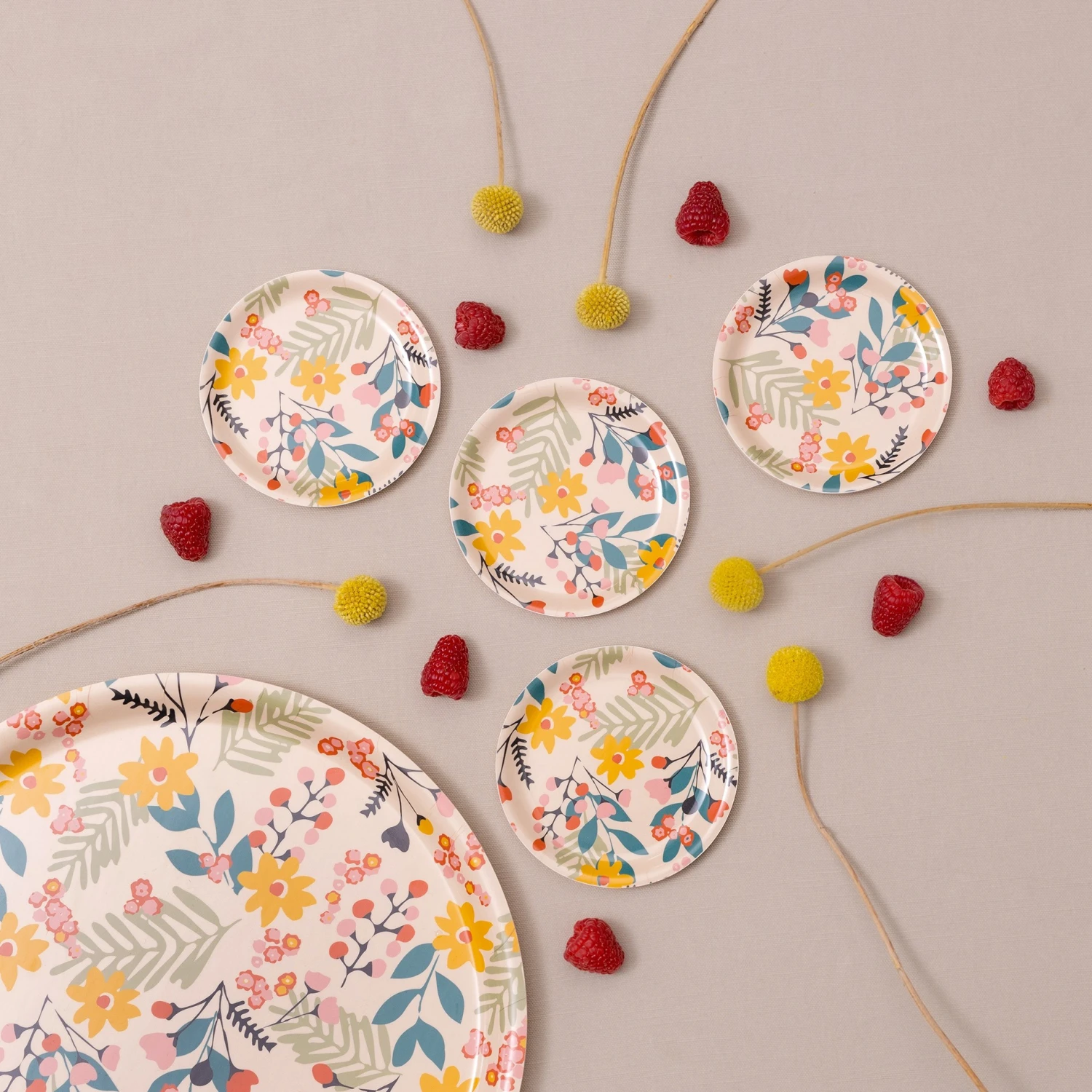 Flower Glasonderzetter Ø11 Cm 4-pack 4 Flower Glasonderzetter Ø11 Cm 4-pack - Afbeelding 2